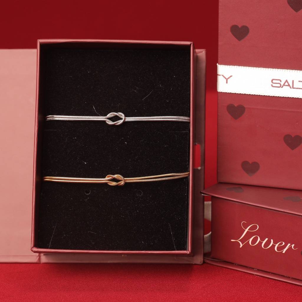 Linked By Love Couple Bracelets : BC24612-G-S