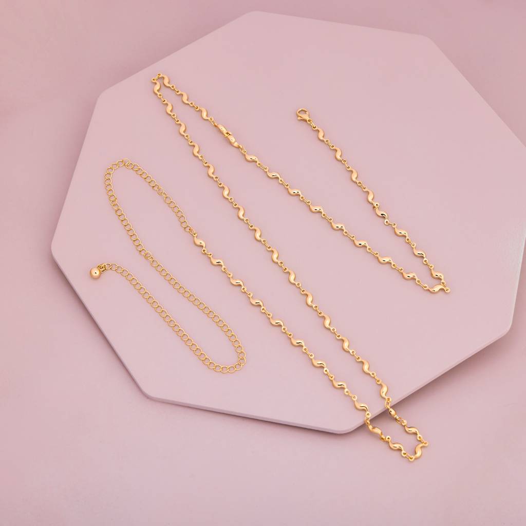 Gold - Plated Casual Wear Trendy Belt - 464308 : 464308