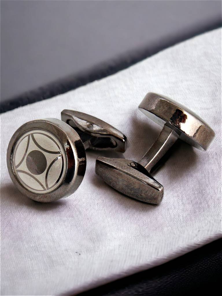 Men Jewellery Sleeve Button -- Cuff Shirt Button, Blazer Cufflinks Pair Set For Men : 500-CHC4-1070-S