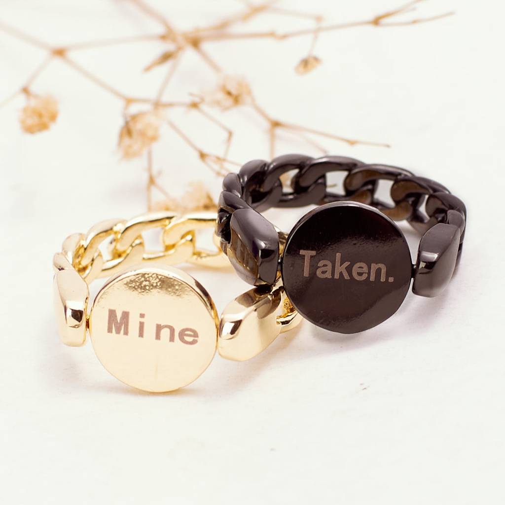 The Perfect Pair Secret Flip Ring : RC24438-G-BLK-7