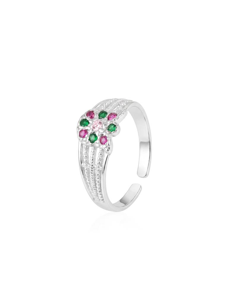 Geometric Multi-Stone Ring : CQTR2190