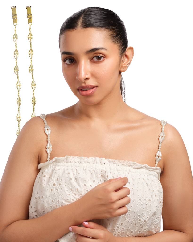 Pearl Beauty Beaded Bra Strap : BBR-PEARL-BEAUTY-S