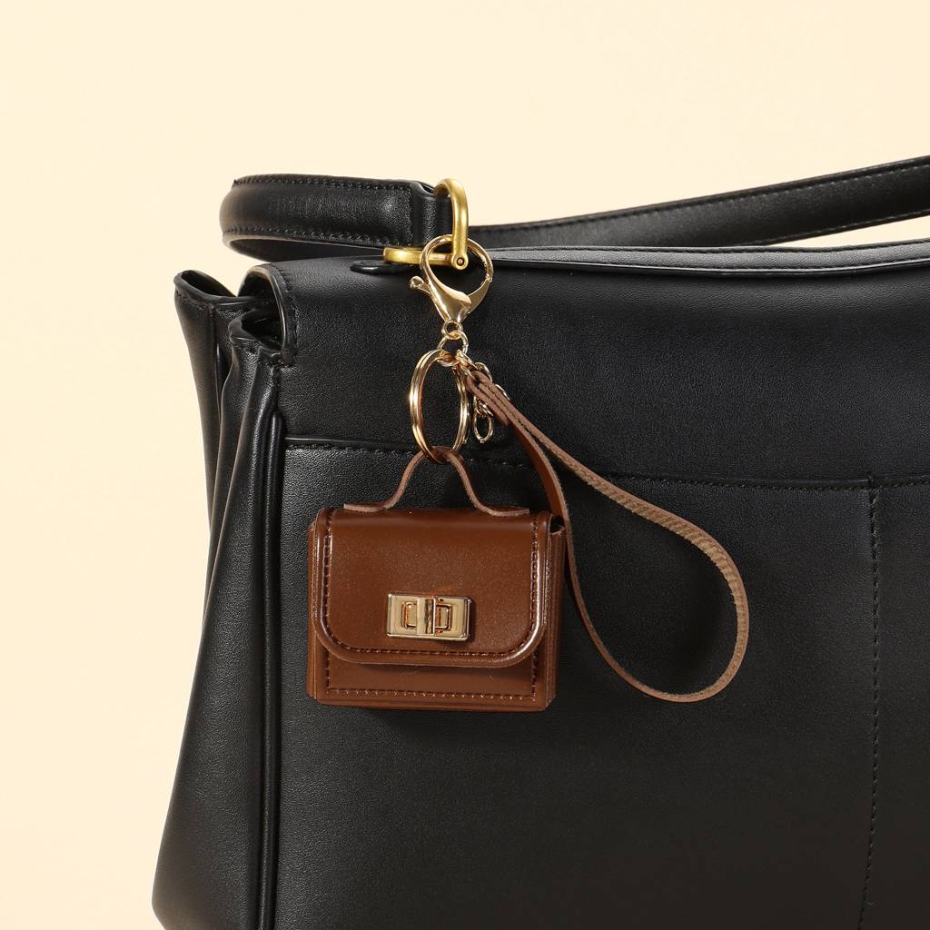 The Office Mini Leather Bag Charm : C-BG-0018-BR