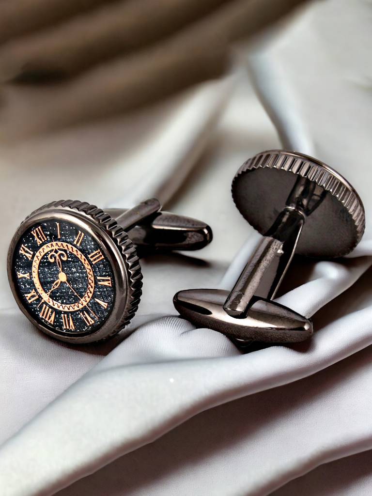 Men Jewellery Sleeve | Cuff Shirt Button, Blazer Cufflinks Pair Set For Men : 590-CHC4-1112-S