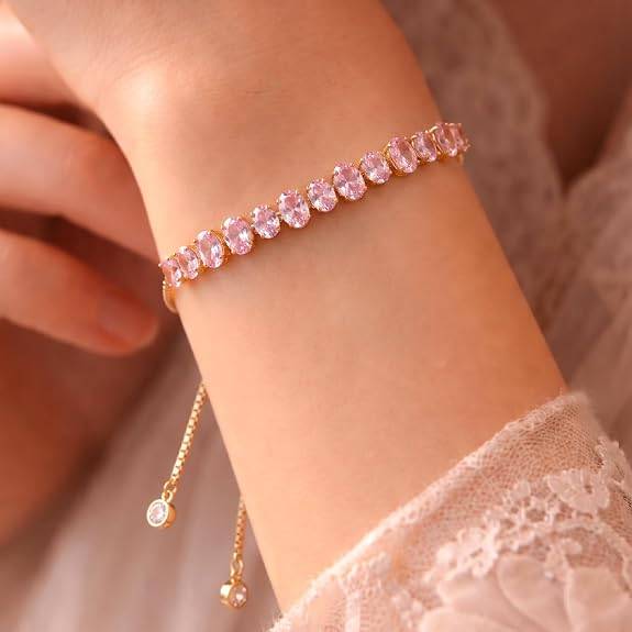 Green Gold Plated Fancy Bracelet For Women Crystal Studded Casual & Festive Wear Jewellery Gift For Her : PX9B252PK