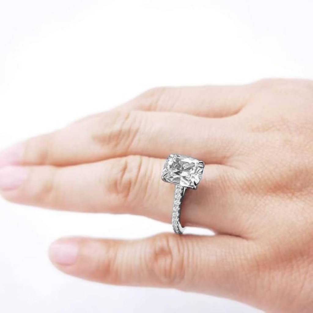 Silver Plated Cubic Zirconia & Crystal Studded Stylish Finger Ring Fashion Jewellery Gift For Women Wife Girlfriend : PX9R3018W