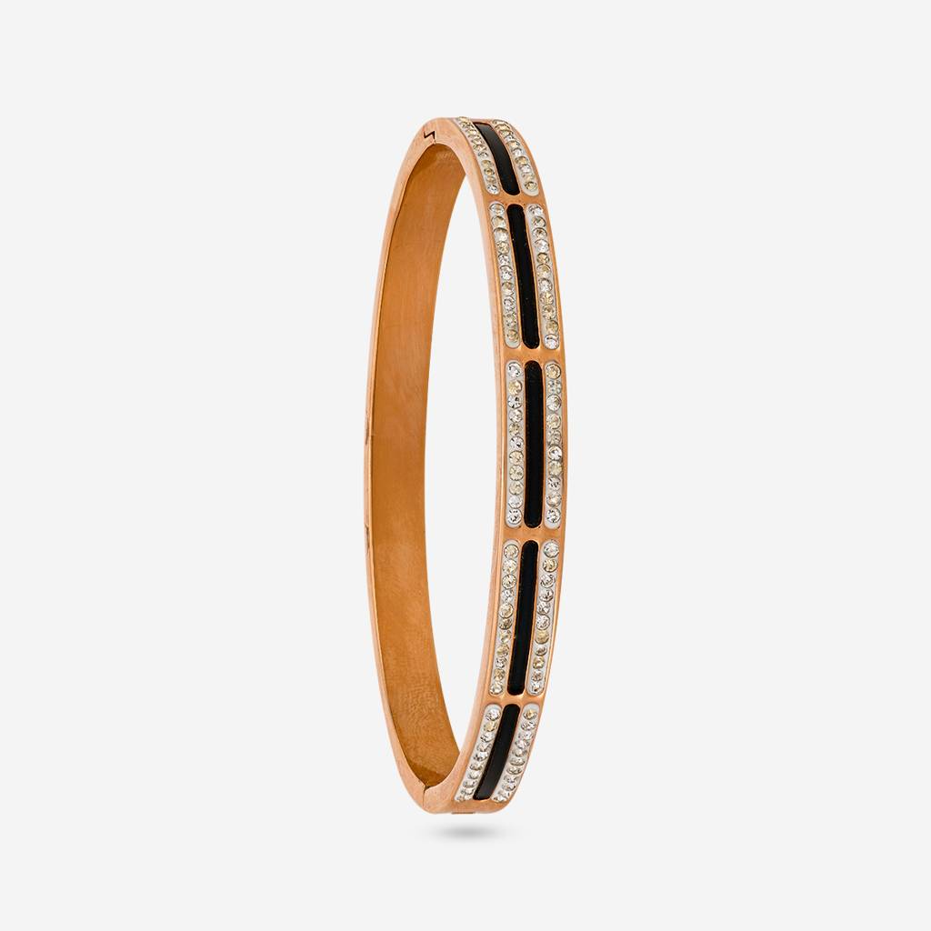 Black Rose Gold - Plated Casual Wear Trendy Kada - 464295 : 464295