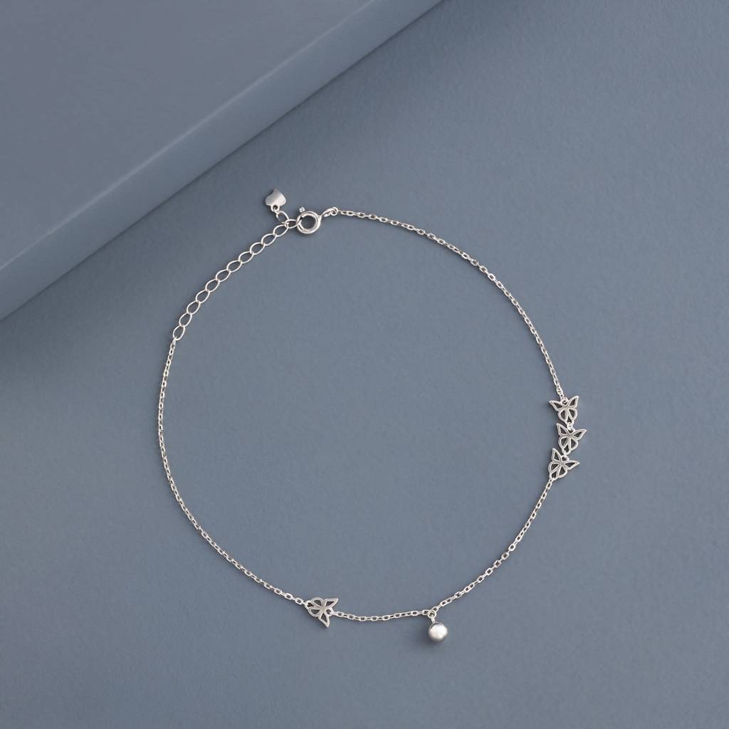 Office Wear Silver Payal - 466379 : 466380