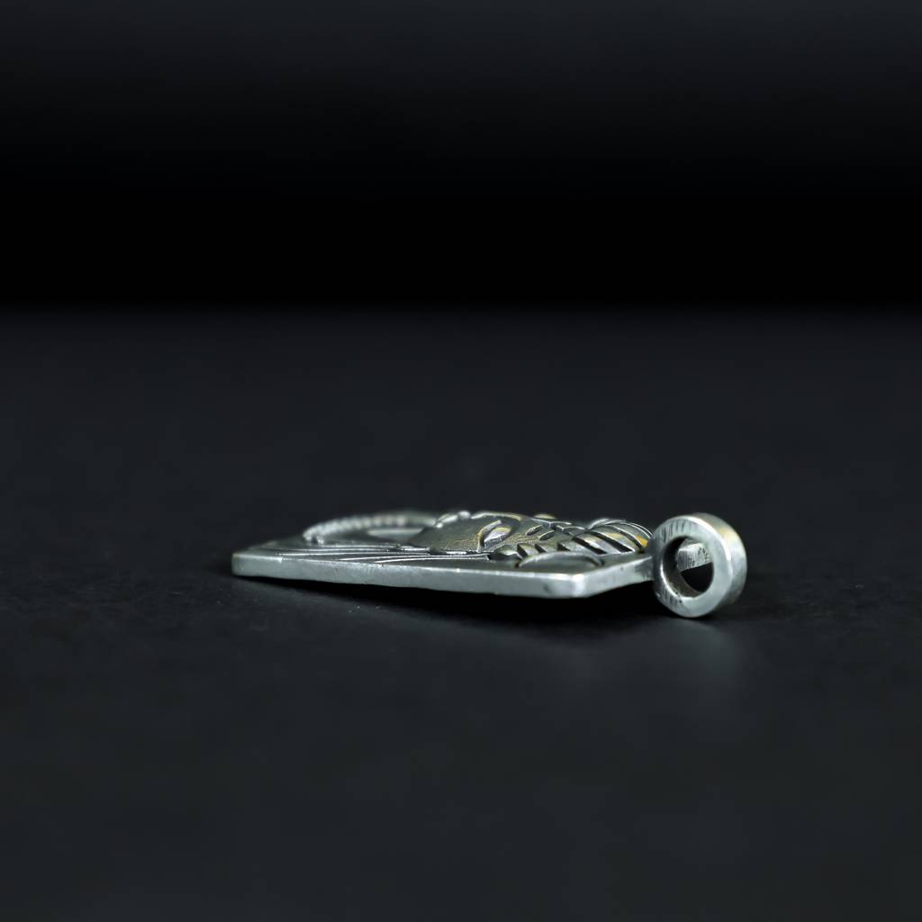 Meditating Shiv Silver Pendant : ZV-PEN-MED-031