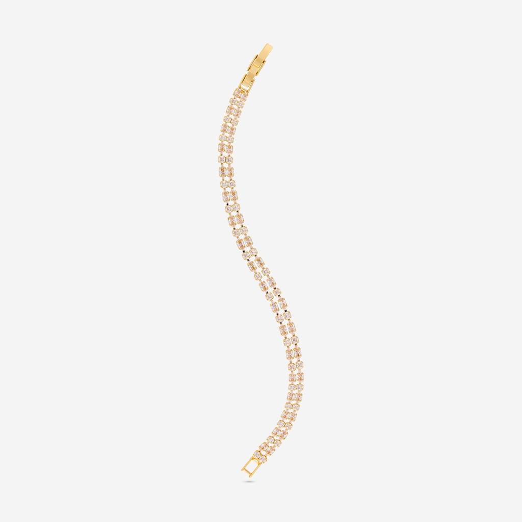Gold Plated - Party Wear Zircon Bracelet - 466974 : 466974