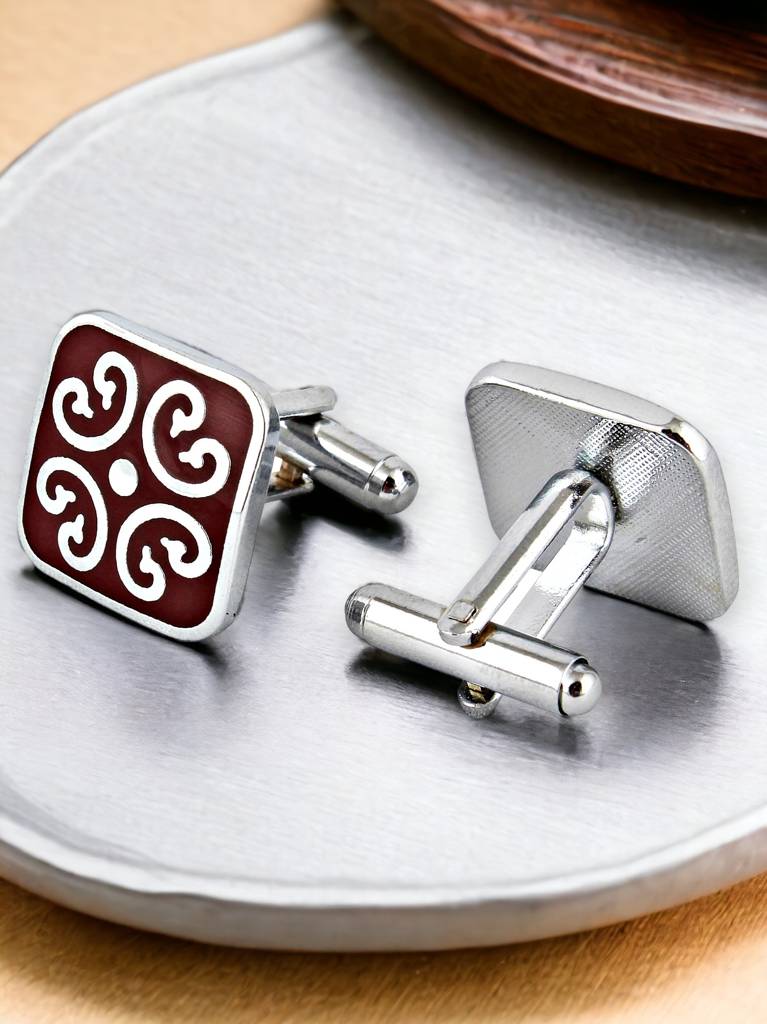 Men Sleeve Button Cuff Shirt Button, Blazer Cufflinks Pair Set - For Men. : 194-CHC4-1091-S