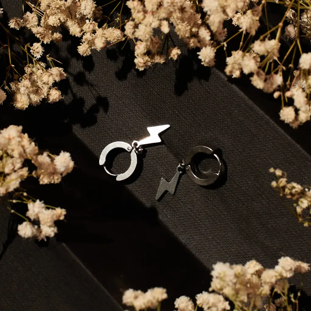 Thunderstorm Earrings Silver : ME2C0232