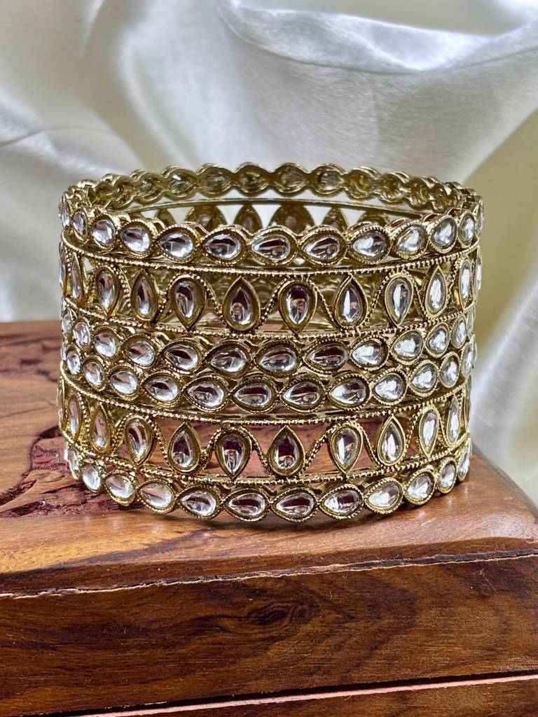 Antique Kundan Bangles Set : HB-78-24