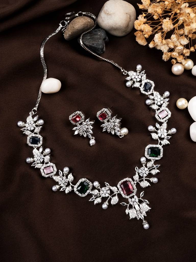 Statement Necklace Set : AD151MULTI