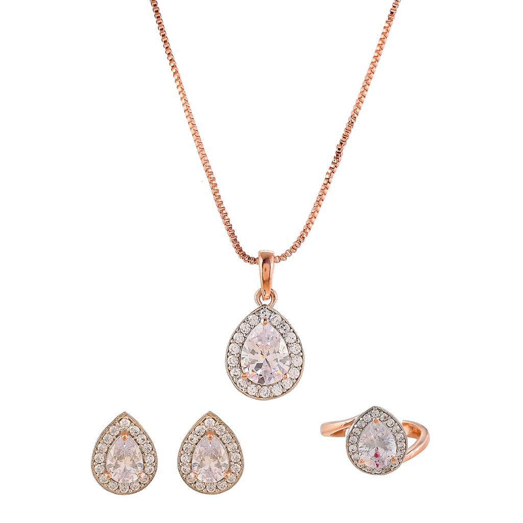 Sparkling Essentials White Teardrop Cut Zircon Box Set : 8905124480245