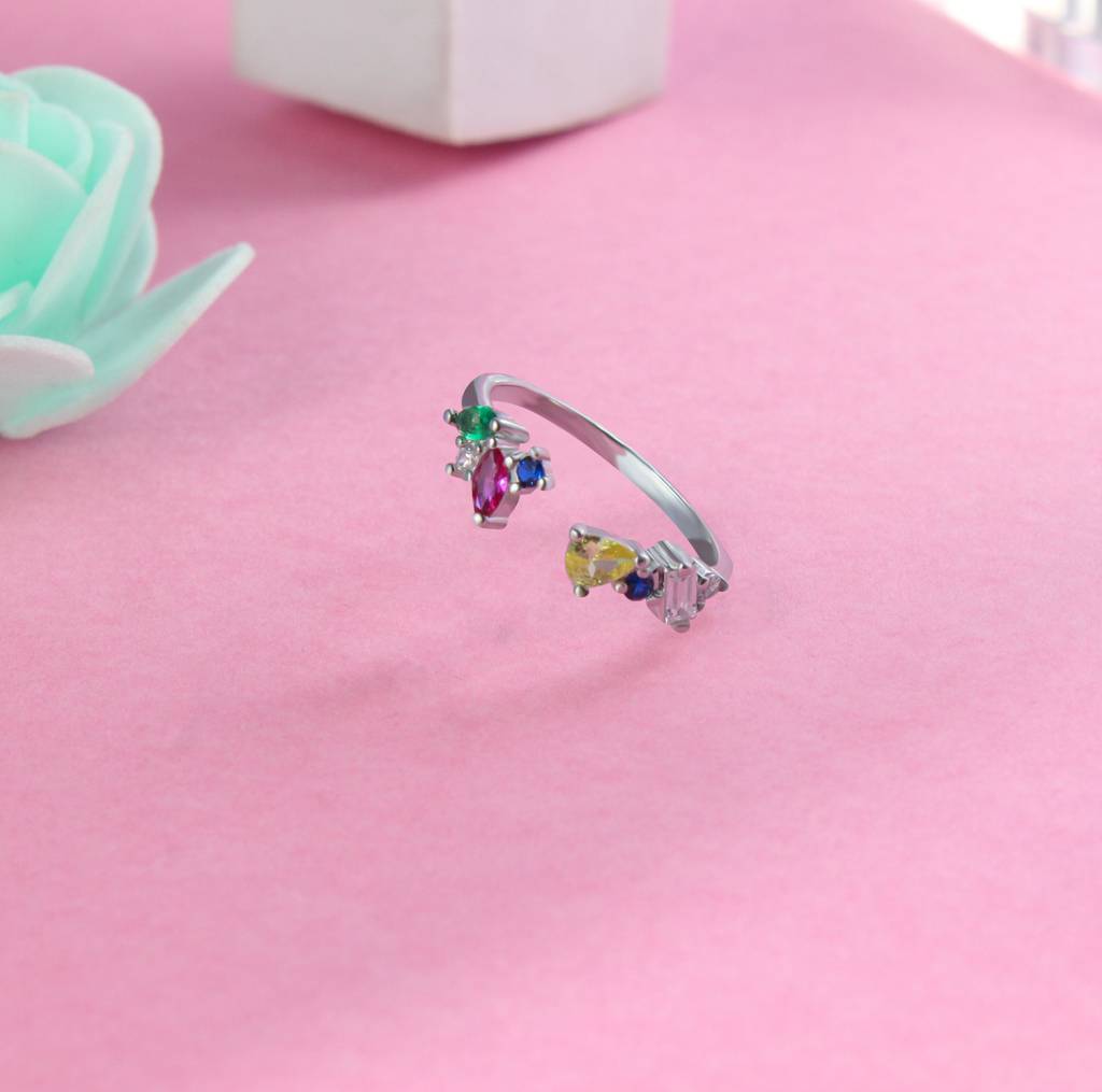 Rangon Ki Rani Adjustable Ring : TRLRRDJ0120Silver