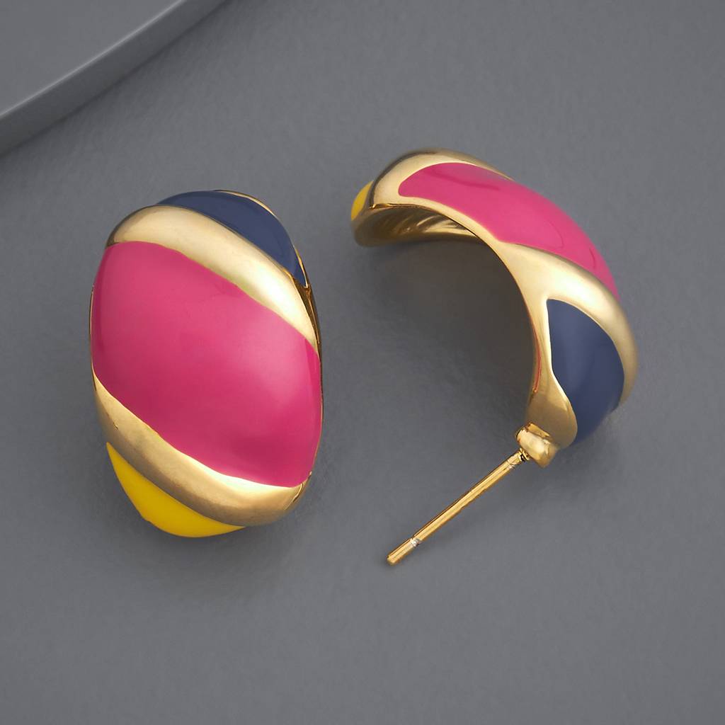 Multi Gold - Plated Casual Wear Trendy Earring - 428421 : 428421
