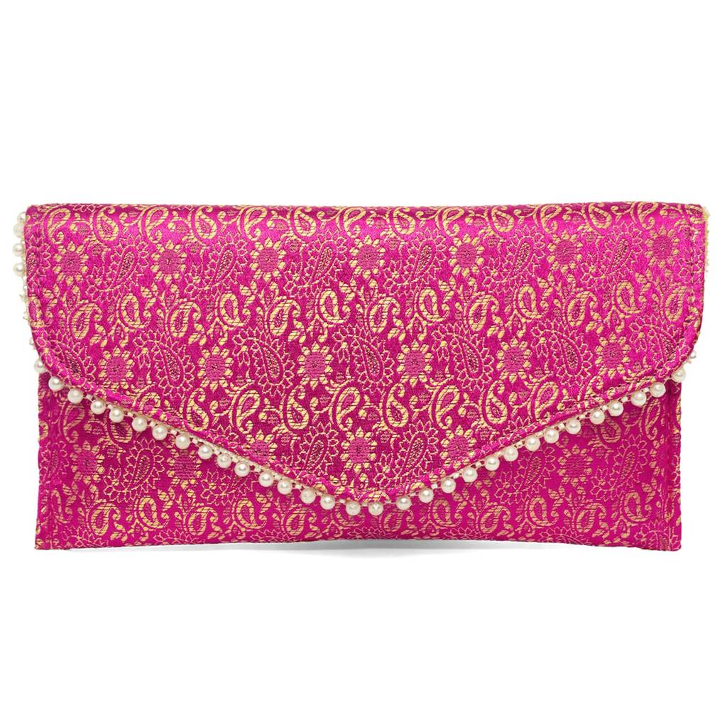 Ethnic Clutch Bag For Women Fancy Evening Purse Bag For Girls : C180RP-S