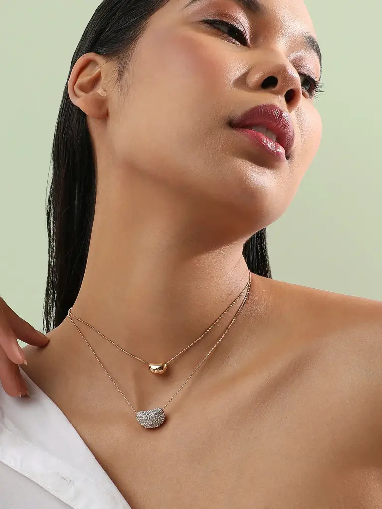 Sena-Women'S Bling Bean Multi-Strand Necklace : SOHINC8657