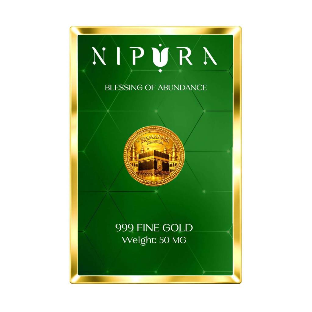 24Kt 999 Pure Gold Coin Ramadan Kareem Gift | 50Mg : NGCB01026004