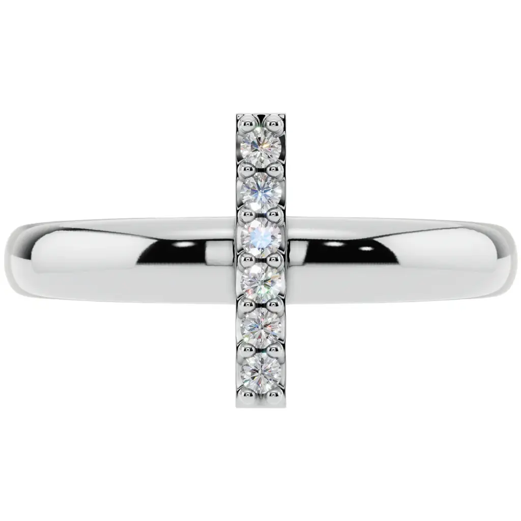 The Linear Path Pure Silver Ring : VRG16-SL-9-W