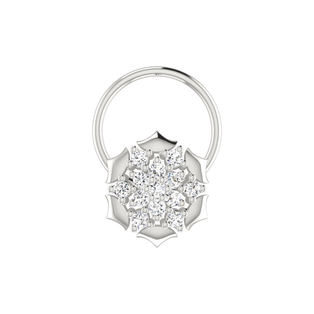 Avsar 9K Bis Hallmarked | Nosepin For Women/Girls |  Avno184 : AVNO184WC