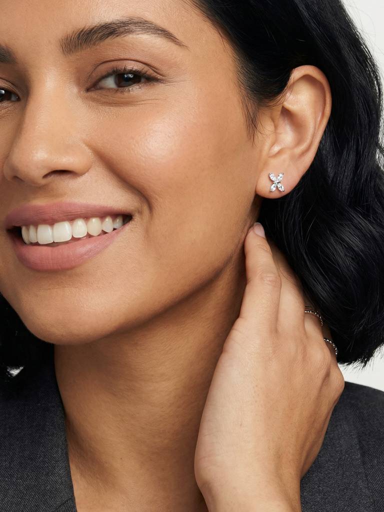 Leaf Whisper 925 Sterling Silver Earrings For Women : ERIS0065