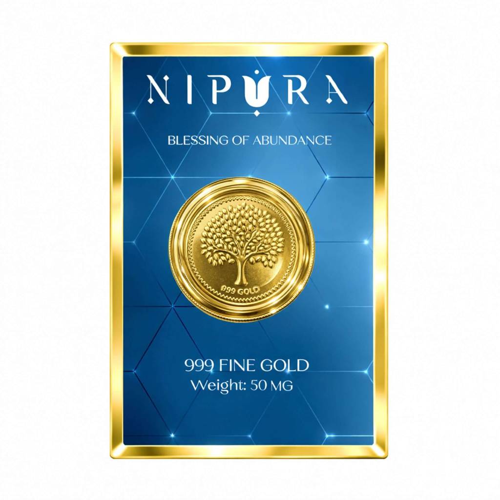 24Kt 999 Pure Gold Coin Tree Of Life | 50Mg : NGCB01026001