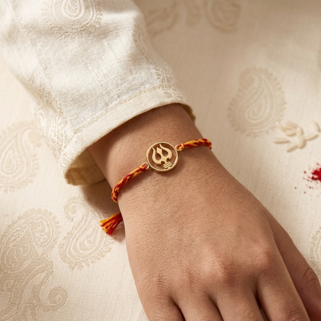 Vijaya 925 Sterling Silver Rakhi For Brother : RB-0003