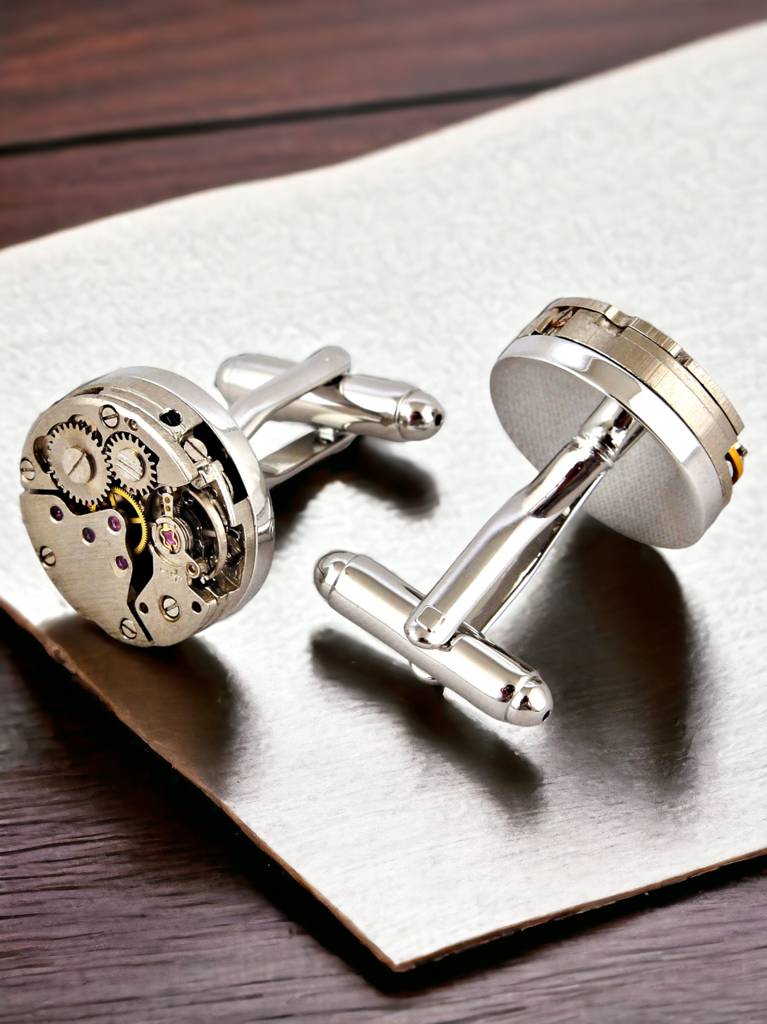 Men Jewellery "Sleeve Button Cuff Shirt Button", Blazer Cufflinks Pair Set For Men : 1790-CHC4-1104-S