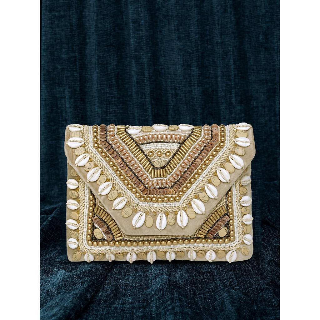 Clutch Purses For Women Handmade Evening Sling Handbag Stylish Bridal Fashion Clutch Bag For Girls (C156G) : C156G