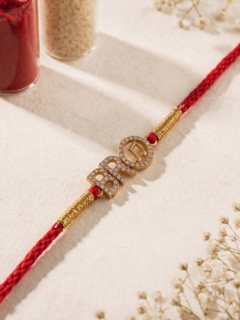 Radiant Bro Fine Silver Rakhi : RKS0021