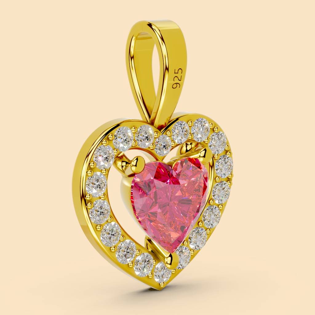 22K Gold Vermeil |Mora Pendant (Without Chain)| Pure 925 Sterling Silver With The Thickest Gold Layer : TSPN-MOR-22K-13033