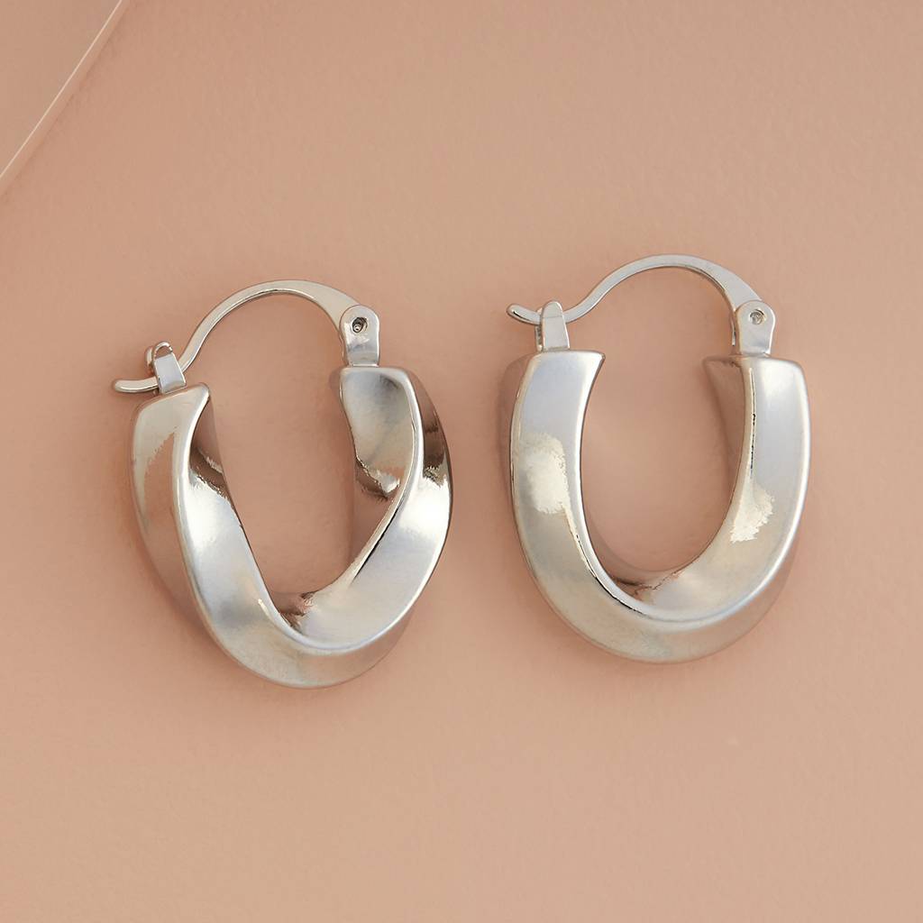 Rhodium - Plated Casual Wear Trendy Earring - 439402 : 439402