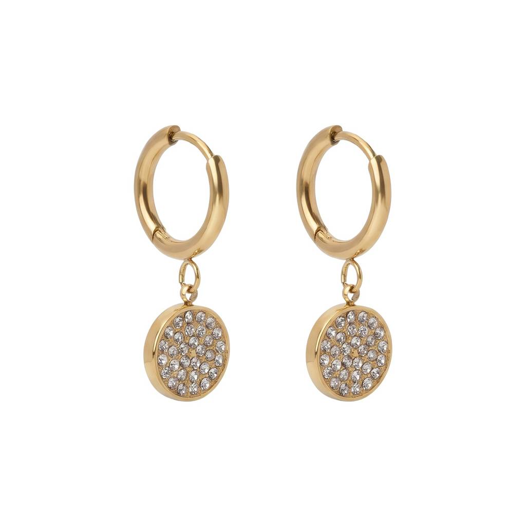 Crystal Cluster Drop Earring For Women - Waterproof & Anti-Tarnish : ER0429