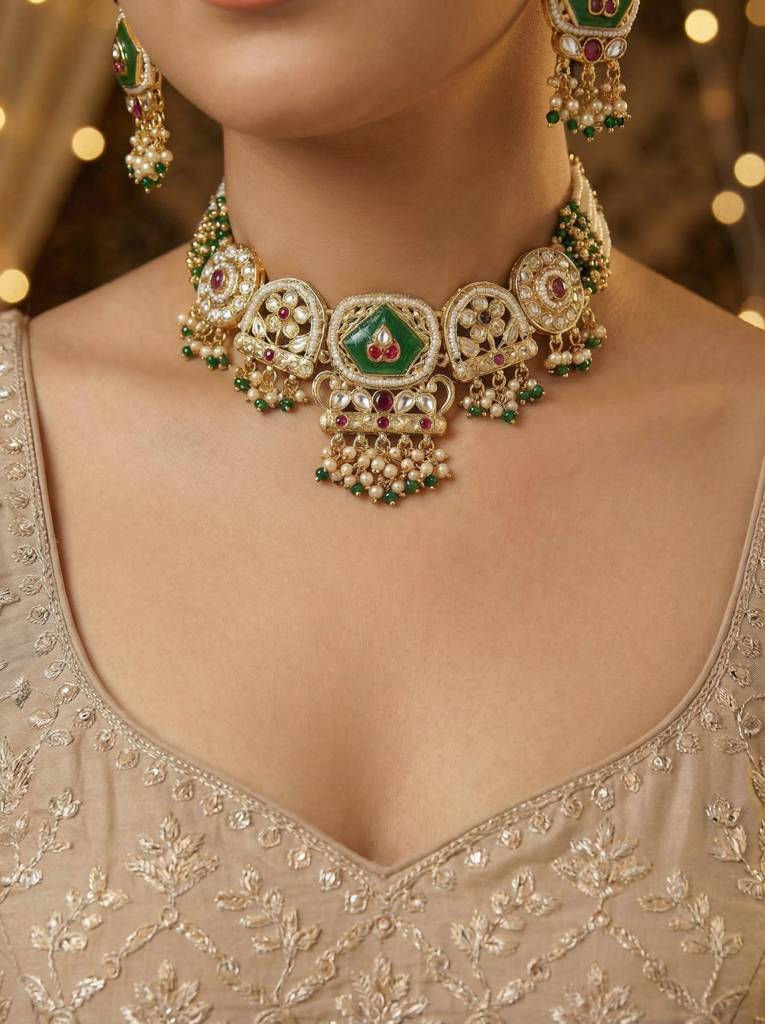 Heritage Bridal Choker Necklace : HBN-4