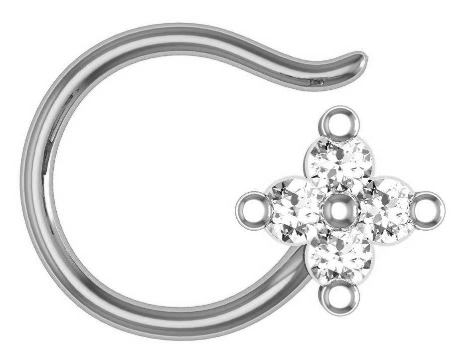 Avsar 9K Bis Hallmarked | Nosepin For Women/Girls |  Avno004 : AVNO004WC