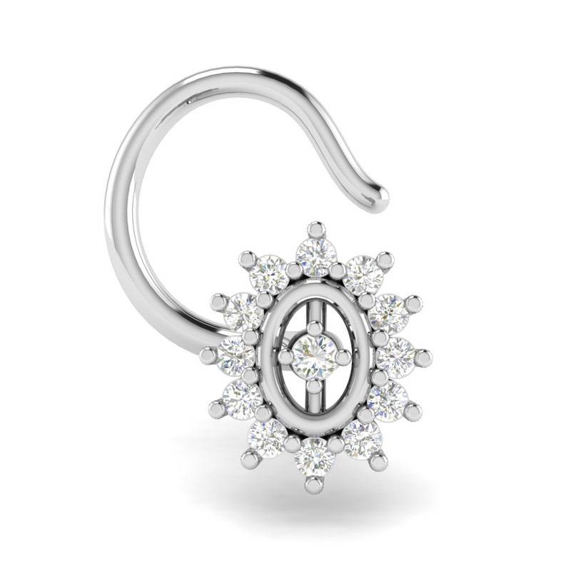 Avsar 9K Bis Hallmarked | Nosepin For Women/Girls |  Avno036 : AVNO036WC