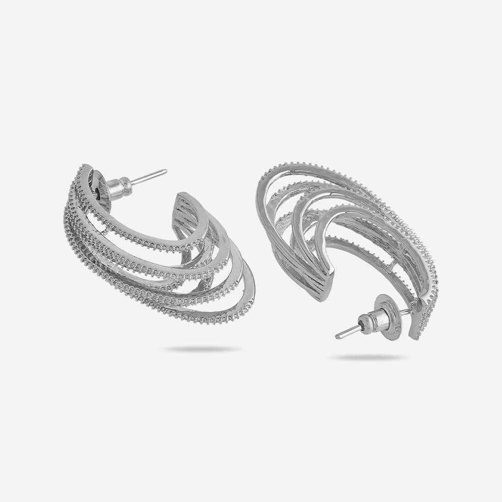 Plated Casual Wear Zircon Earring - 409809 : 409809