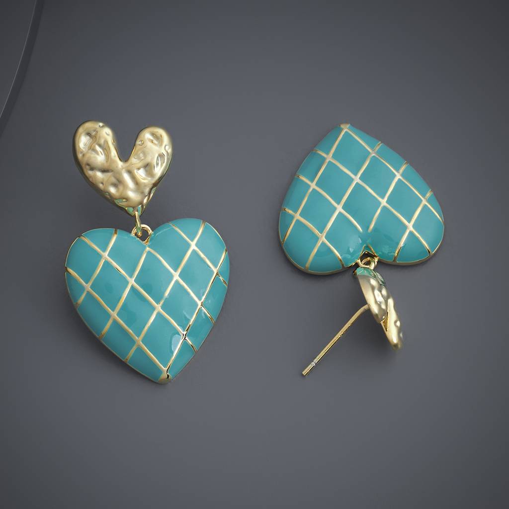 Gold - Plated Casual Wear Trendy Earring - 439120 : 439121
