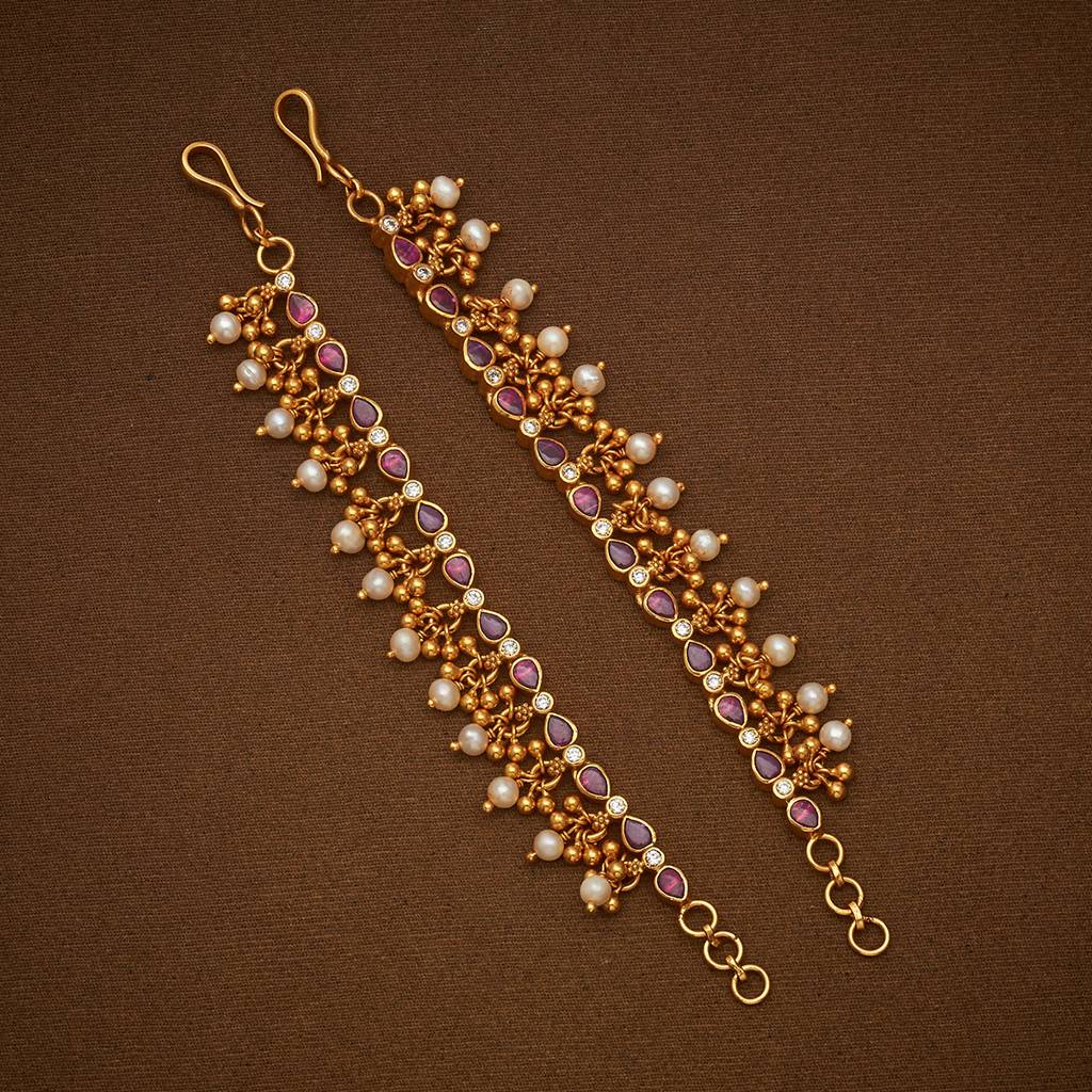 Ruby Gold - Plated Bridal Temple Matil - 437910 : 437910