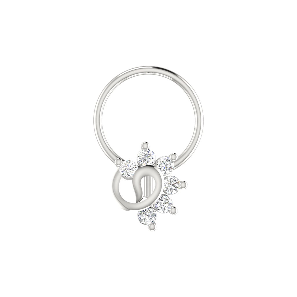 Avsar 9K Bis Hallmarked | Nosepin For Women/Girls |  Avno223 : AVNO223WC