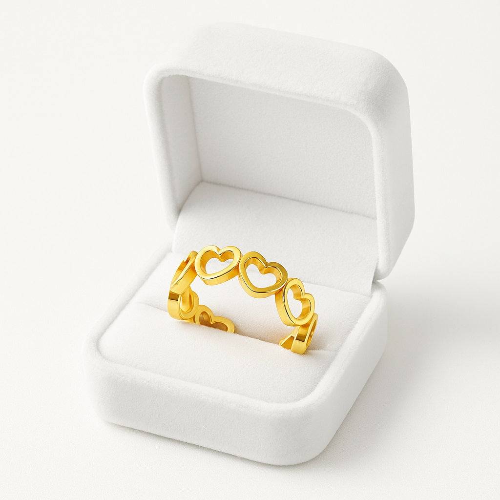Adjustable Heart Toe Ring - Sterling Silver : TR-0001