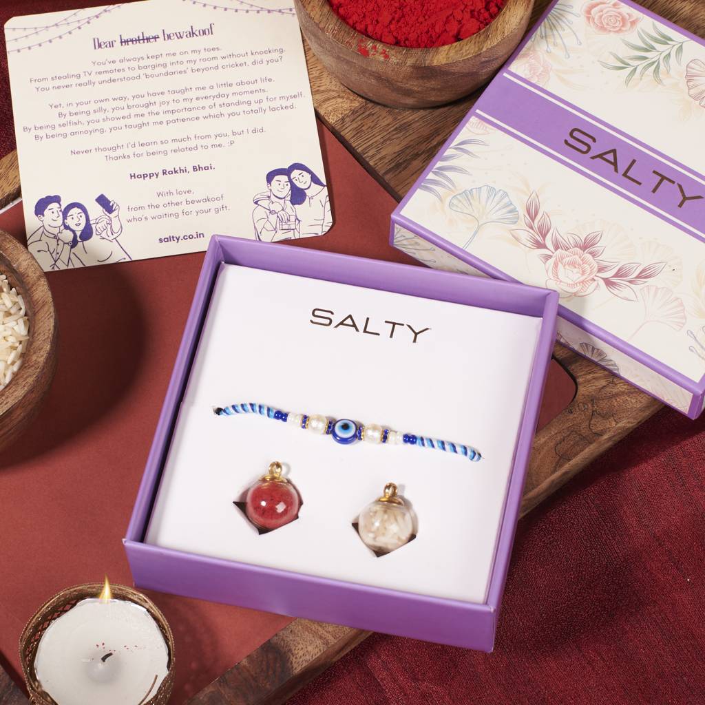 Classic Evil Eye Rakhi : BS14591-BU