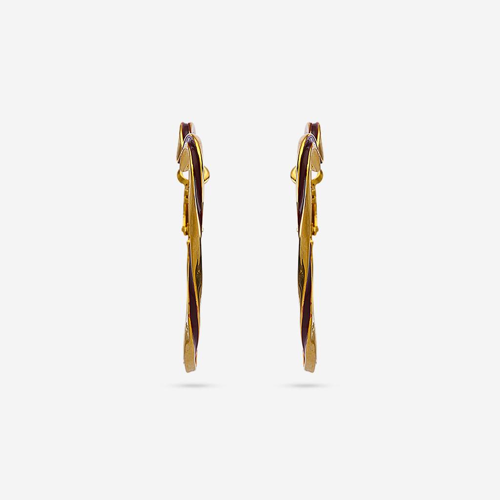 Gold - Plated Casual Wear Trendy Earring - 447005 : 447005