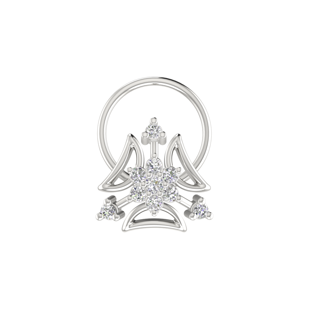 Avsar 9K Bis Hallmarked | Nosepin For Women/Girls |  Avno132 : AVNO132WC