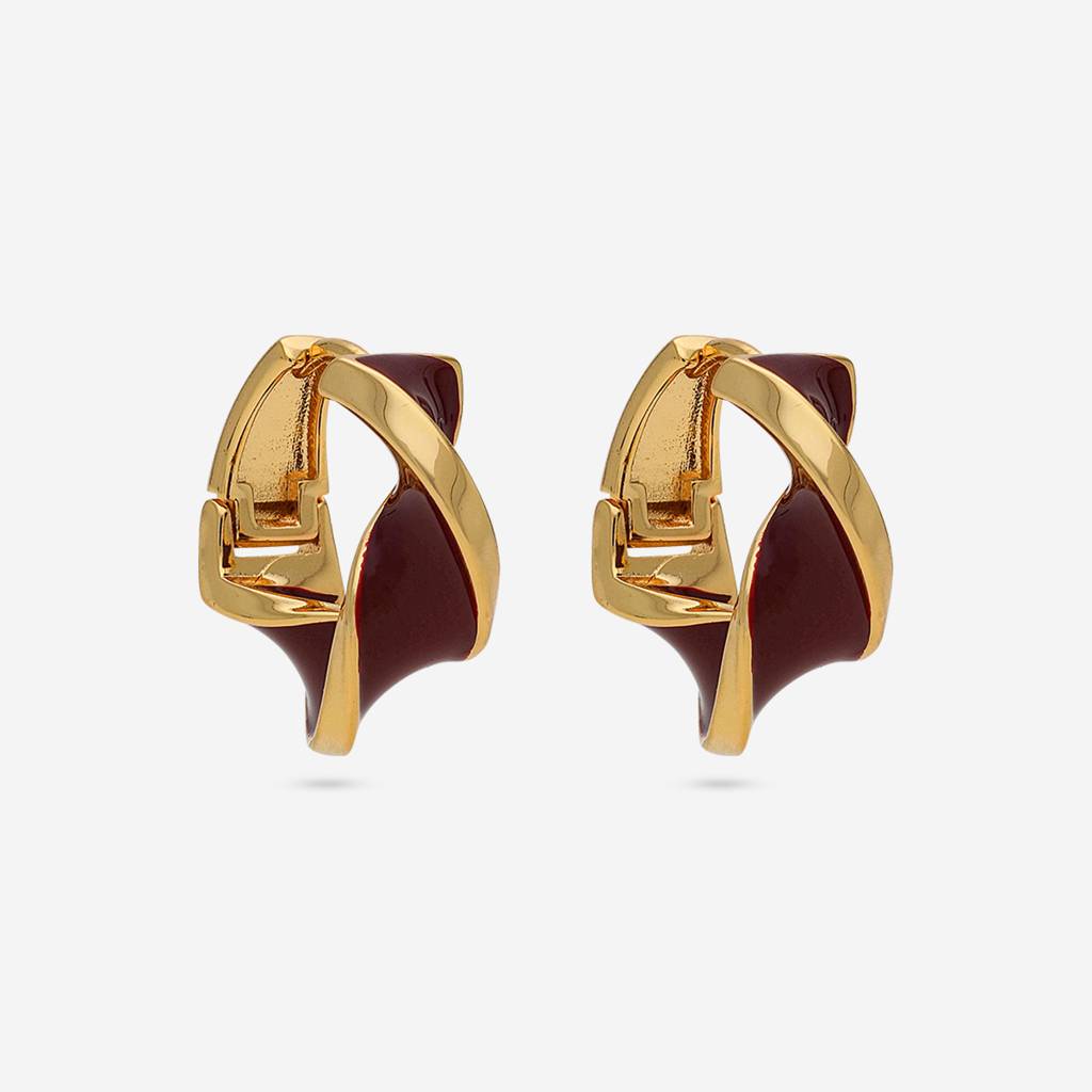 Gold - Plated Casual Wear Trendy Earring - 450576 : 450576
