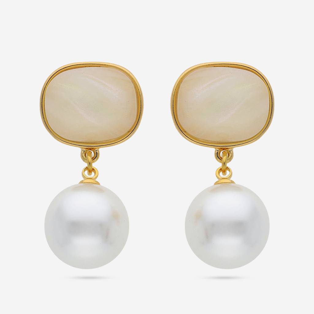 Gold - Plated Casual Wear Trendy Earring - 451033 : 451035