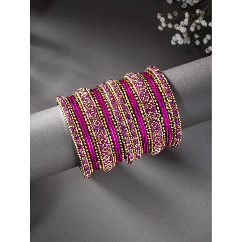 Metal Chuda Bangle Set Navratri Gift For Women Indian Traditional Ethnic Jewellery : PF51B40RP