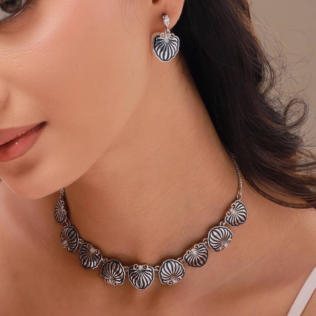 Fractals In Nature Astral Symmetry Necklace Set : 8905124582222